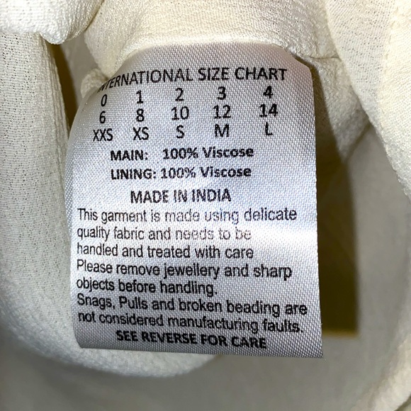 Revolve Blessed Are The Meek Ivory Crepe Beaded Sequin Studded Embellished Dress - Picture 6 of 9